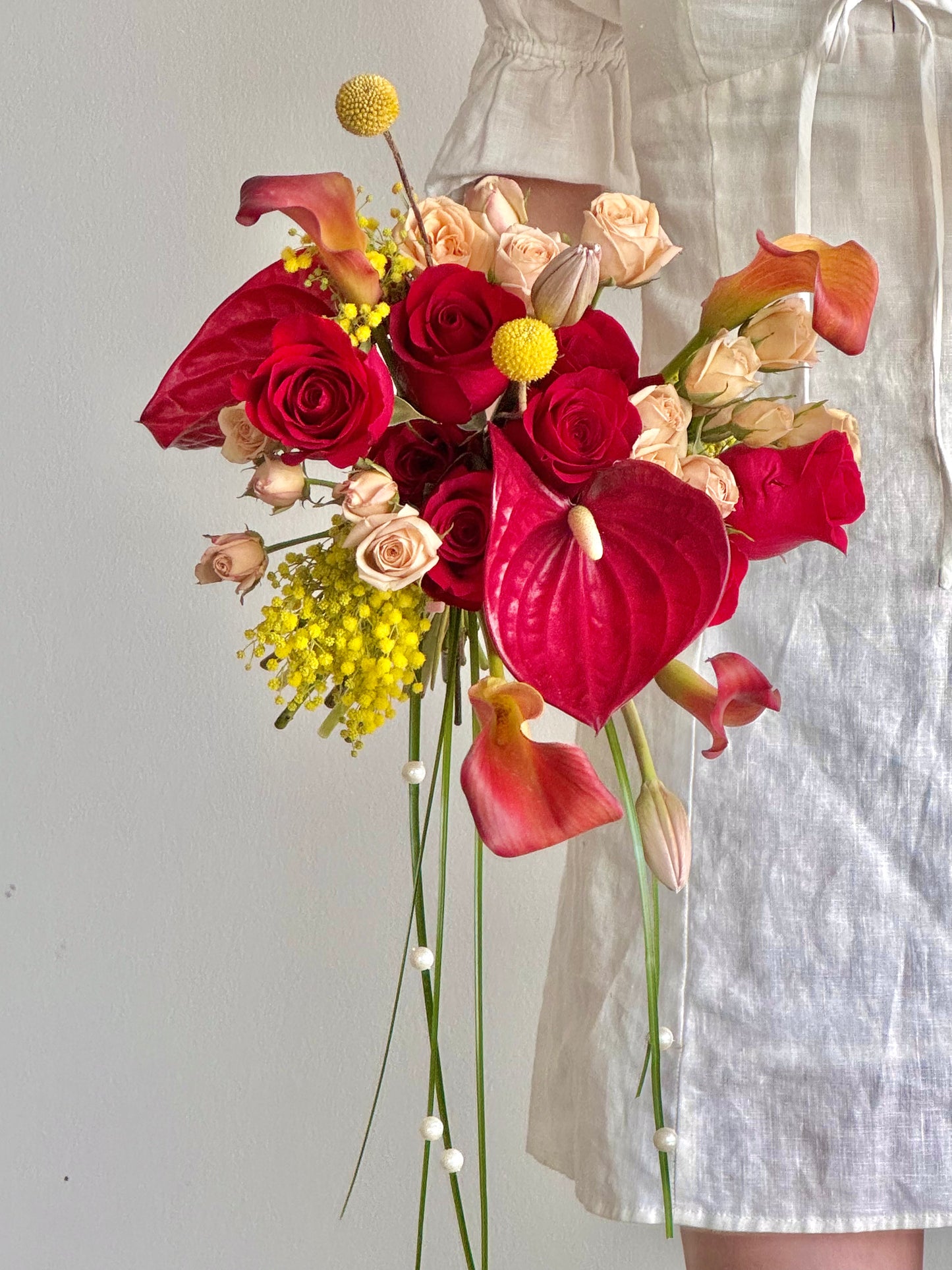Red Bridal Bouquet