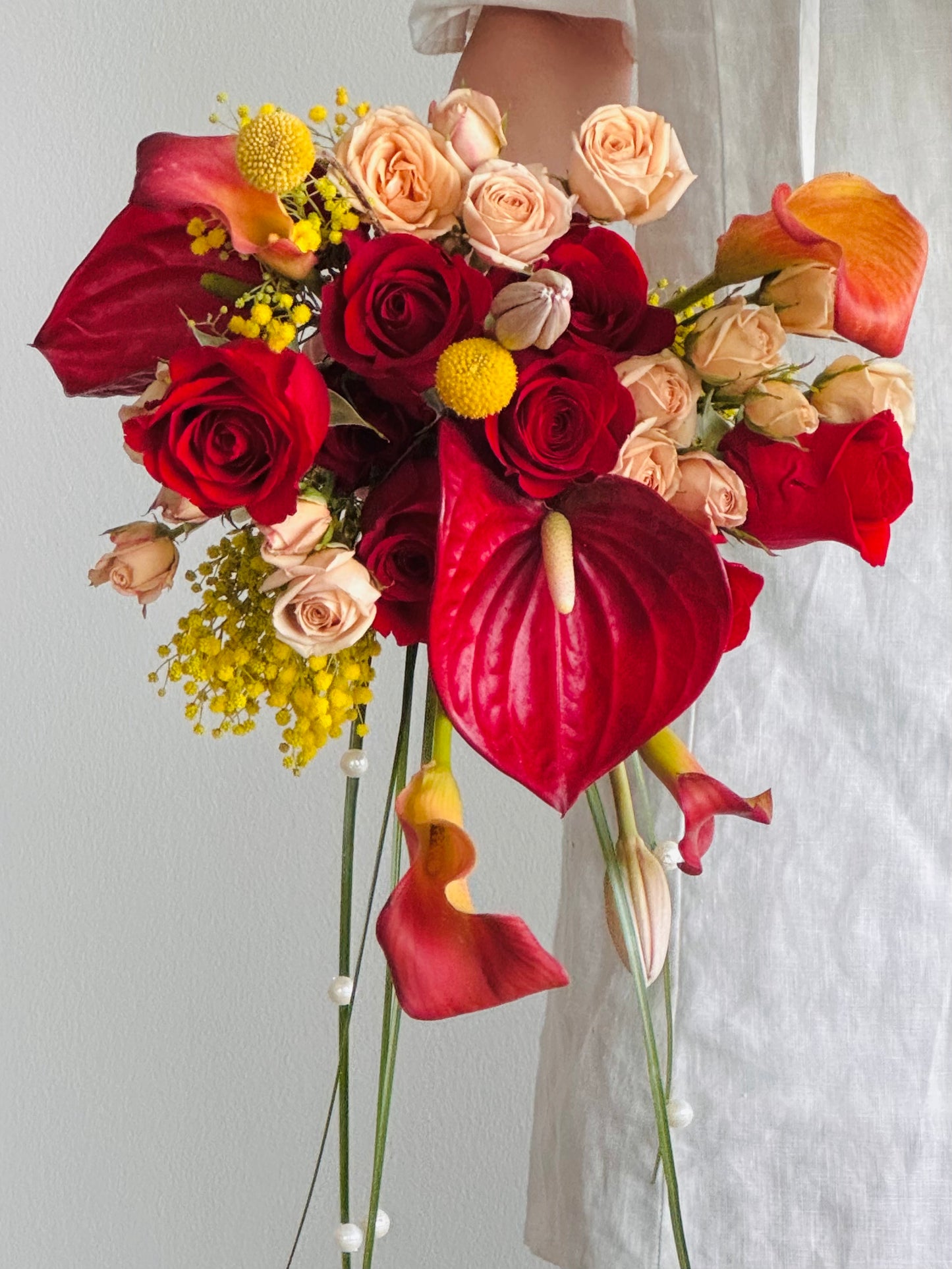 Red Bridal Bouquet